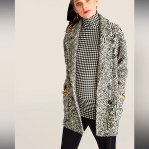 Hatch, The Bristol Coat, Size 1 (US Small), Color Black/White